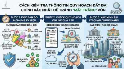 CÁCH KIỂM TRA THÔNG TIN QUY HOẠCH ĐẤT ĐAI CHÍNH XÁC NHẤT ĐỂ TRÁNH "MẤT TRẮNG" VỐN